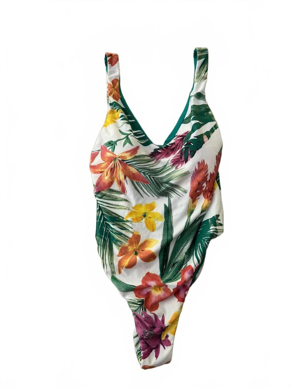 Becca By Rebecca Virtue Small One Piece Swimsuit Multicolor Tropical Floral